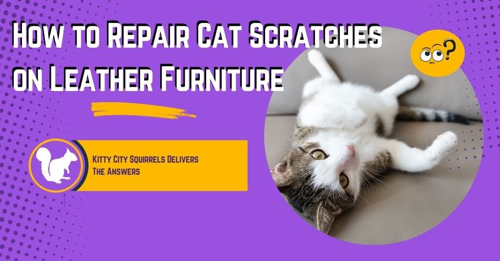 Repair Cat Scratches On Leather Furniture, Repairing A Leather Couch From Cat Scratches